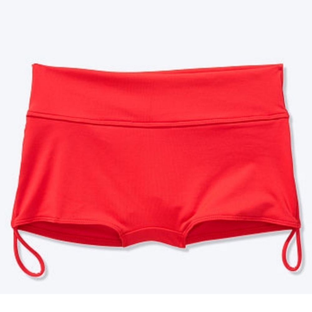 NWOT PINK Victoria’s Secret Red Gym to Swim Wrap Bikini Top & Shorts Size XS - Picture 3 of 16